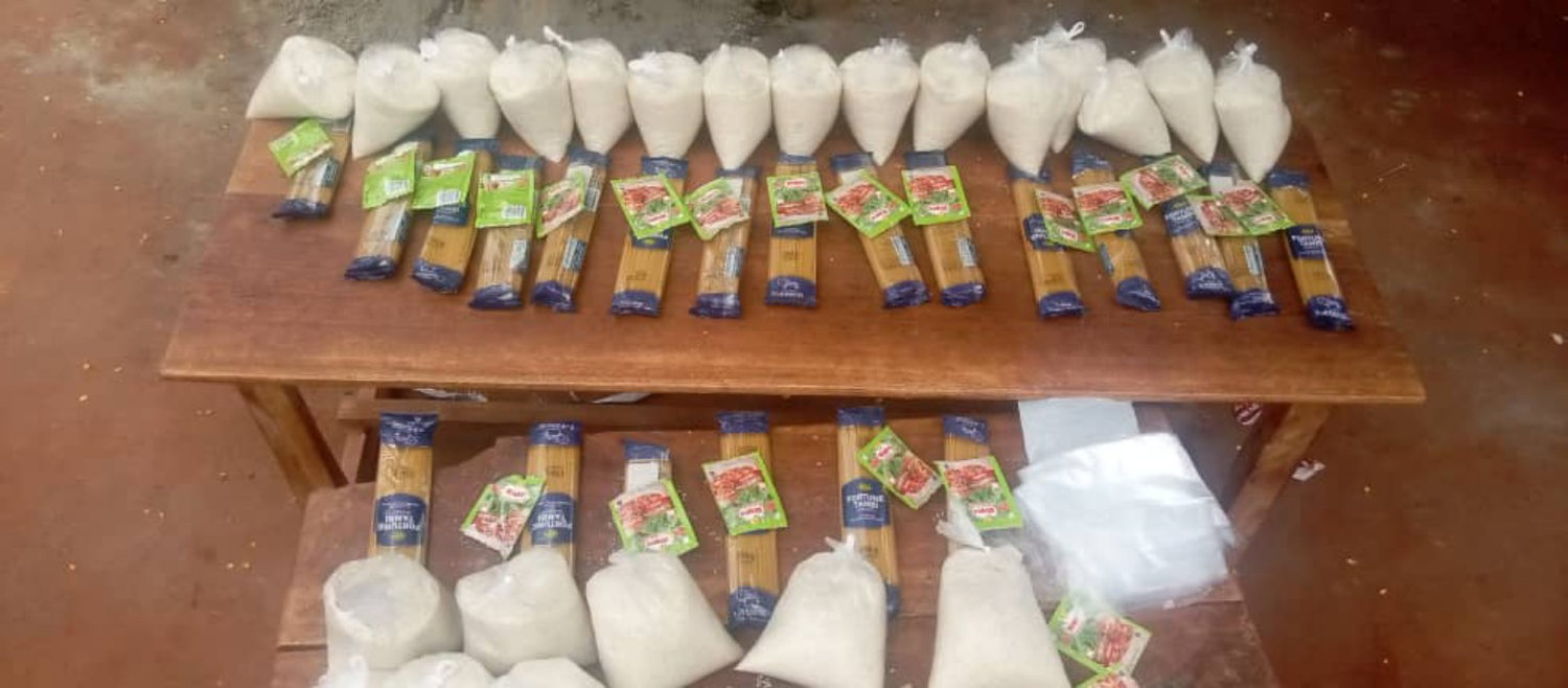 Supplies prepared for distribution
